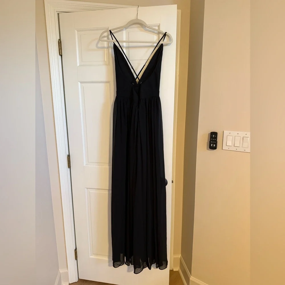 Lulu's Elegant Black Backless Maxi Dress - Picture 2 of 6